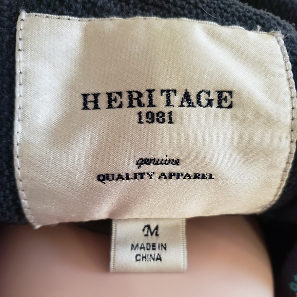 Heritage 1981 Dark Navy Double-Breasted Pea Coat - Picture 8 of 13